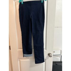 NYDJ Womens Dark Indigo Pull On Leggings Slim Straight Pants MDNMMS2665 Size 2